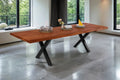 #nussbaumfarben #180(280)x90 #x-gestellschwarz