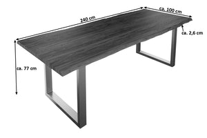 #nougatfarben #240x100 #u-gestellsilber