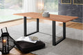 #sheeshamteakfarben #220x100 #u-gestellschwarz