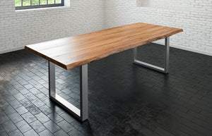 #naturfarben #220x100 #u-gestellsilber
