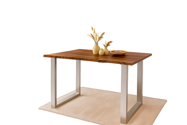 #nussbaumfarben #120x80 #u-gestellsilber
