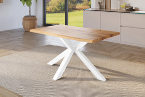 #holzwildeiche-optik #140x80 #spider-gestellweiß
