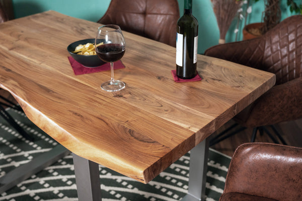 #naturfarben #220x100 #u-gestellsilber