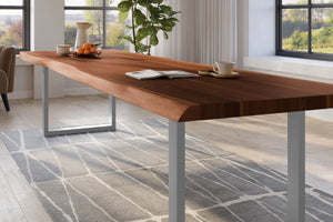 #nussbaumfarben #300x110 #u-gestellsilber