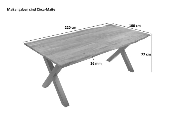 #220x100 #x-gestellsilber