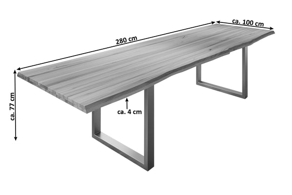 #naturfarben #280x100 #u-gestellsilber