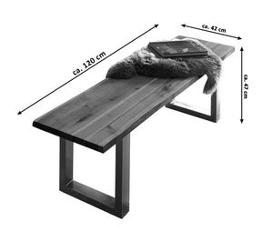 #naturfarben #120cm #u-gestellsilber