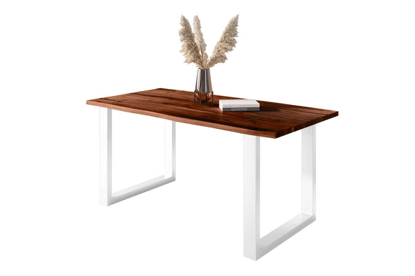 #nussbaumfarben #120x80 #u-gestellweiß