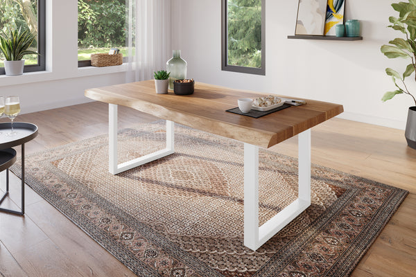 #akazienaturfarben #180x90 #u-gestellweiß