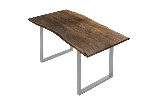 #nussbaumfarben #140x75 #u-gestellsilber