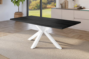 #holzgrau-optik #220x100 #spider-gestellweiß