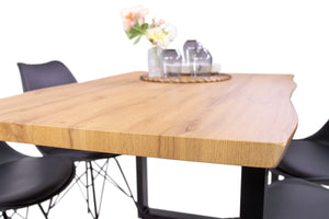 #wildeichenfarben #140x80 #u-gestellschwarz