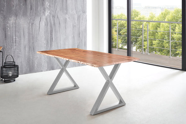 #naturfarben #180x90 #x-gestellsilber