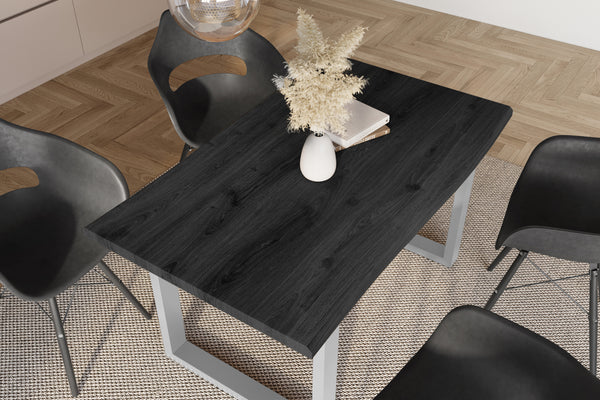 #holzgrau-optik #160x85 #u-gestellsilber