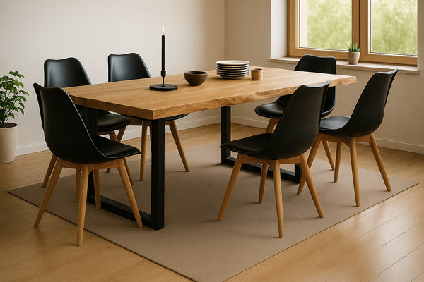 #220x100 #u-gestellschwarz #schalenstuhlschwarz