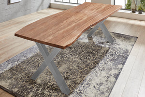#naturfarben #240x100 #x-gestellsilber