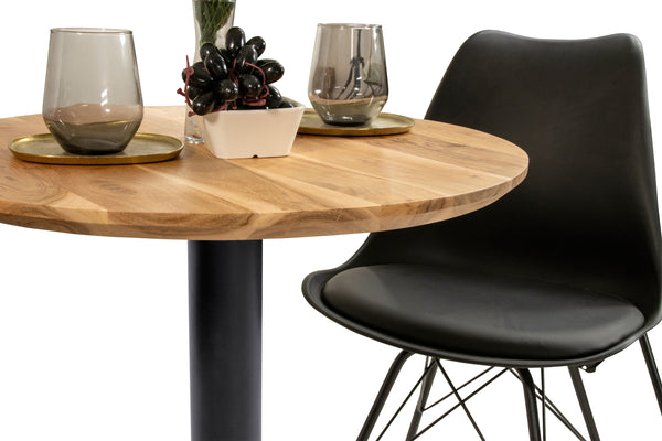 #akazienaturfarben #60x60 #säulen-gestelleckigschwarz