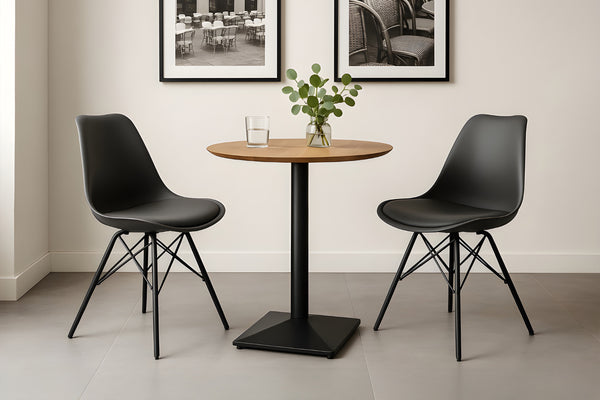 #akazienaturfarben #60x60 #säulen-gestelleckigschwarz
