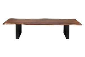 #nussbaumfarben #180cm #u-gestellschwarz