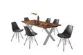 #nussbaumfarben #240x100 #x-gestellsilber