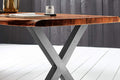 #nussbaumfarben #180x90 #x-gestellsilber