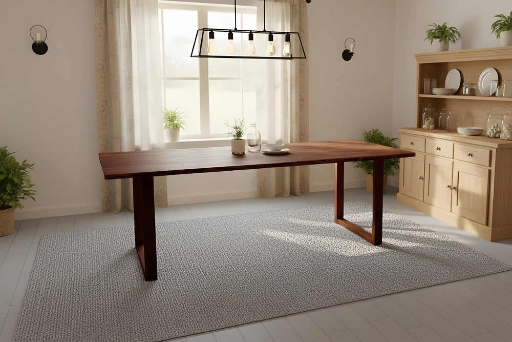 #nussbaumfarben #240x100 #u-holzgestellnussbaum
