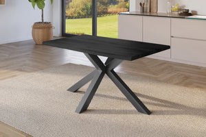 #holzgrau-optik #120x80 #spider-gestellschwarz
