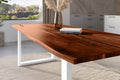 #nussbaumfarben #260x100 #u-gestellweiß