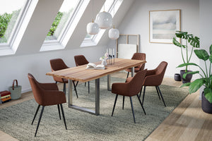 #naturfarben #200x100 #u-gestellsilber