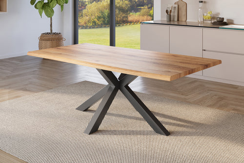 #holzwildeiche-optik #240x100 #spider-gestellschwarz