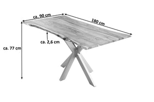#naturfarben #180x90 #spider-gestellsilber