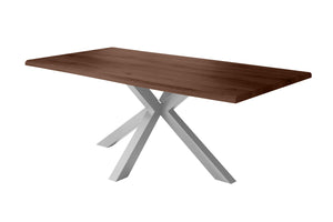 #holznussbaum-optik #220x100 #spider-gestellsilber
