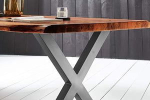 #nussbaumfarben #280x100 #x-gestellsilber