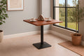 #nussbaumfarben #60x60 #säulen-gestelleckigschwarz