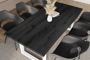 #holzgrau-optik #180x90 #u-gestellweiß