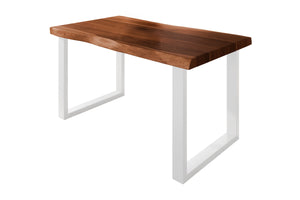 #akazienussbaumfarben #140x80 #u-gestellweiß