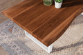 #akazienussbaumfarben #260x100 #u-gestellweiß