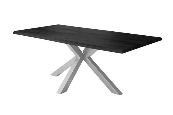 #holzgrau-optik #200x100 #spider-gestellsilber
