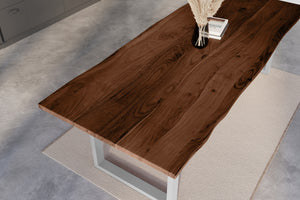#nussbaumfarben #300x100 #u-gestellsilber