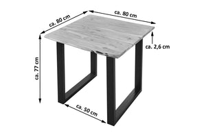 #naturfarben #90x90 #u-gestellschwarz