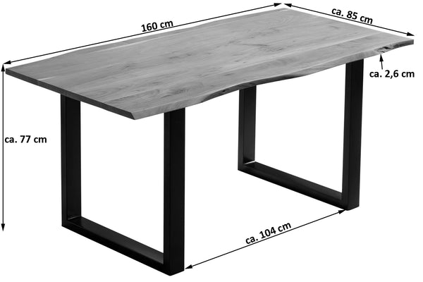 #160x85 #u-gestellschwarz