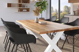 #holzwildeiche-optik #180x90 #u-gestellschwarz