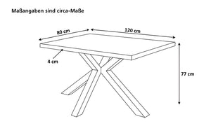 #holznussbaum-optik #120x80 #spider-gestellsilber