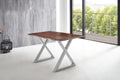 #nussbaumfarben #140x80 #x-gestellsilber