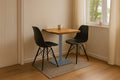 #akazienaturfarben #80x80 #säulen-gestelleckigsilber