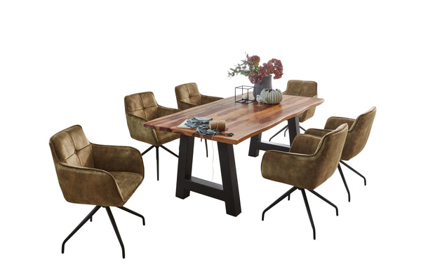 #sheeshamnaturfarbenlackiert #160x85 #a-gestellschwarz