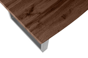 #nussbaumfarben #200x100 #u-gestellsilber