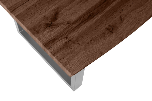 #nussbaumfarben #200x100 #u-gestellsilber