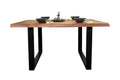 #akazienussbaumfarben #260x100 #u-gestellschwarz