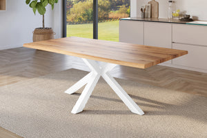#holzwildeiche-optik #220x100 #spider-gestellweiß